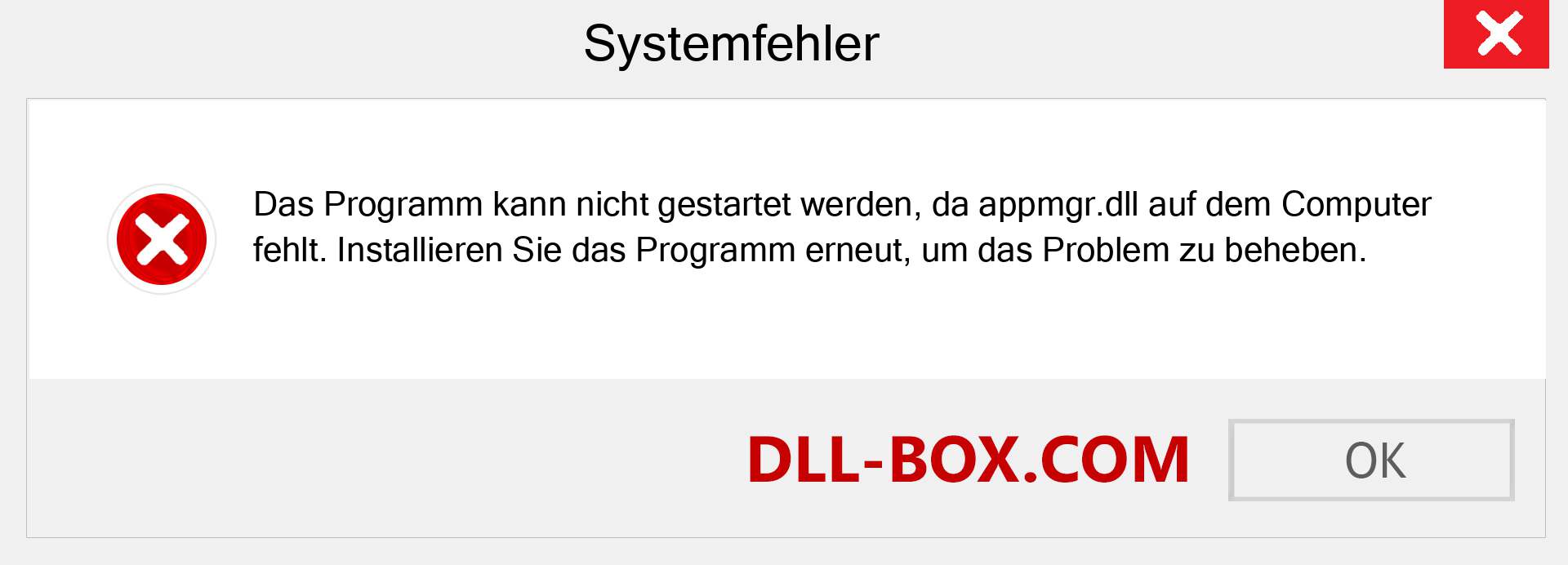 appmgr.dll-Datei fehlt?. Download für Windows 7, 8, 10 - Fix appmgr dll Missing Error unter Windows, Fotos, Bildern